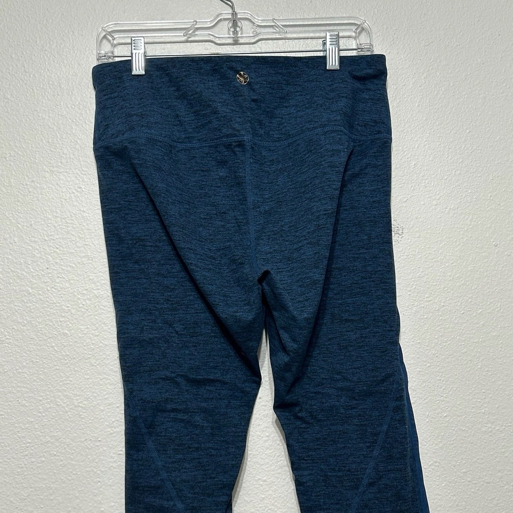 Gaiam Dark Blue Ankle Length Athletic Workout Compression Leggings Womens Size L - Picture 5 of 8